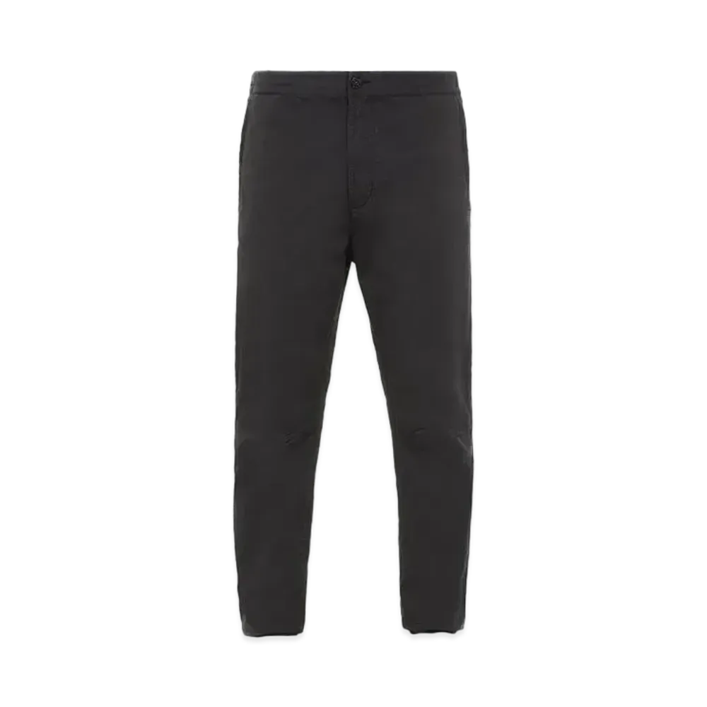 Stone Island 30914 STRETCH COTTON WOOL SATIN_REGULAR TAPERED FIT "Black"