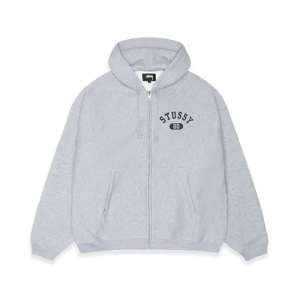 Stussy Varsity Zip Hoodie "Grey Heather"