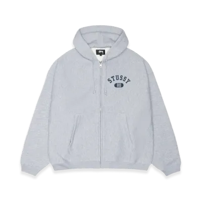 Stussy Varsity Zip Hoodie "Grey Heather"