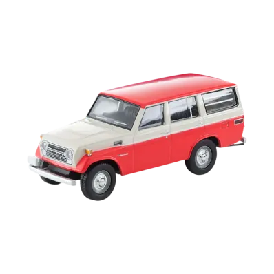 TOMYTEC "TOMICA LIMITED VINTAGE" 1/64 LV-104c Toyota Land Cruiser FJ56V Type (White/Red)