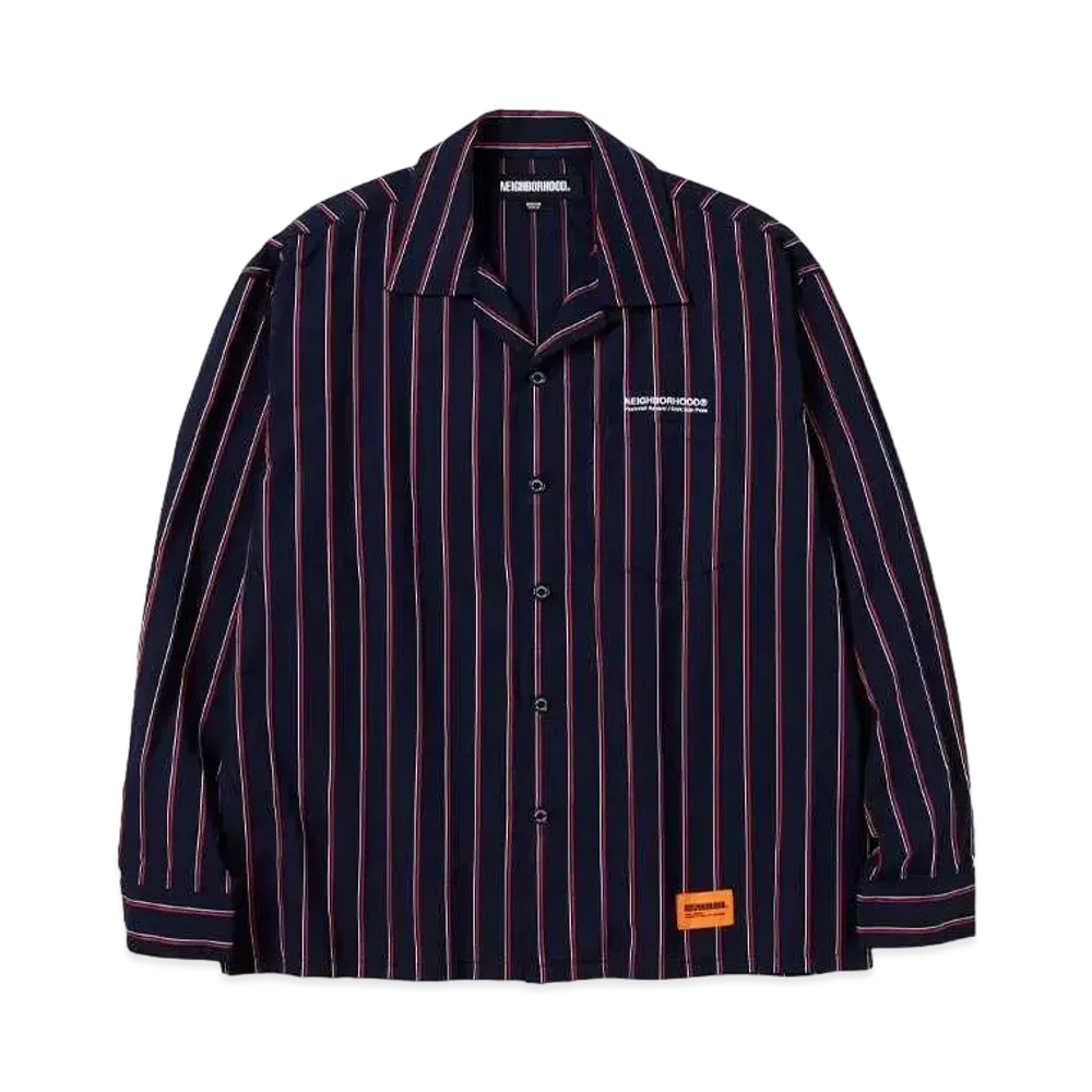 NEIGHBORHOOD Stripe Work Shirt LS "Navy"