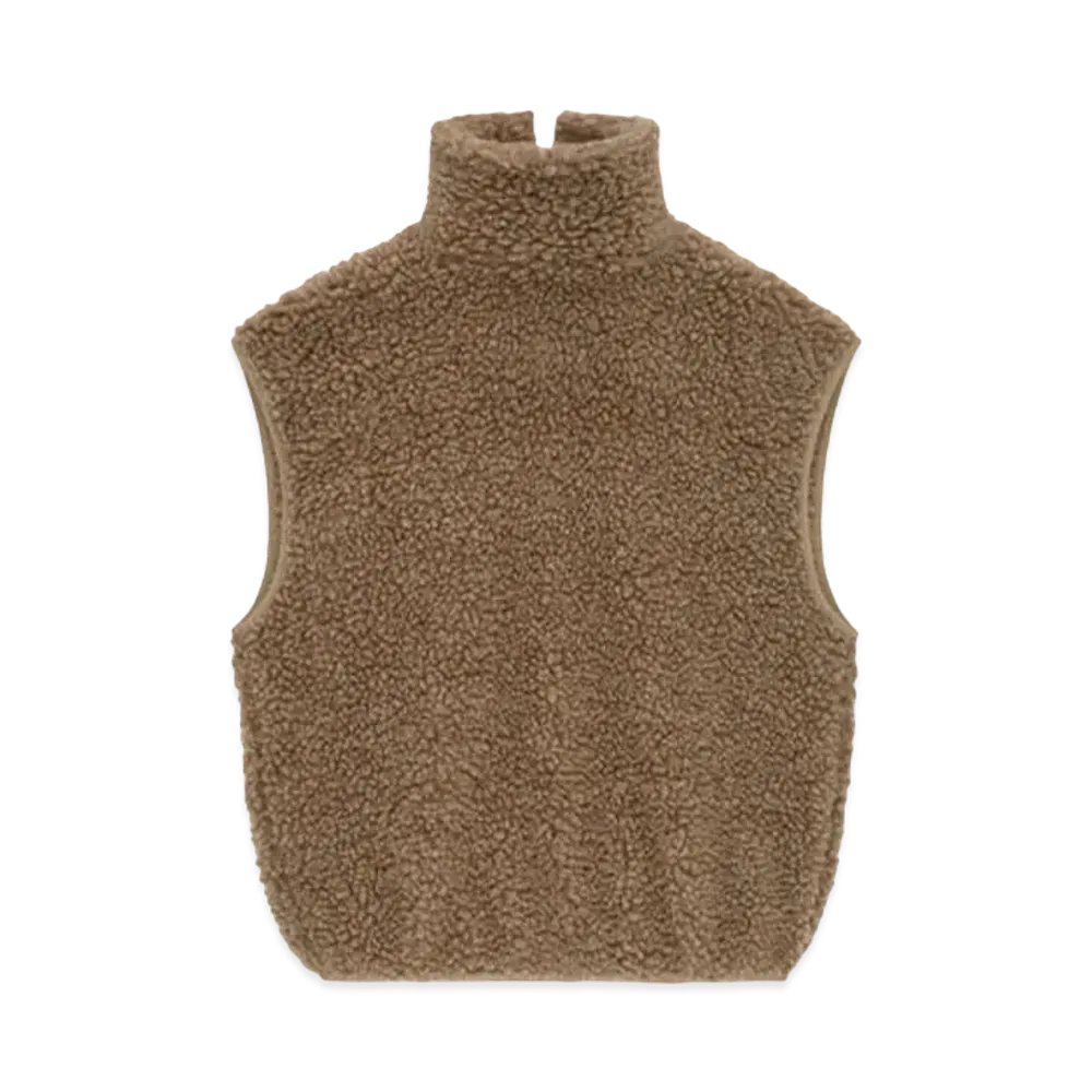 FEAR OF GOD Polar Fleece High Neck Muscle Tee "Dune"