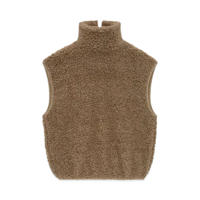 FEAR OF GOD Polar Fleece High Neck Muscle Tee "Dune"