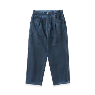 atmos Spray Print Baggy Denim Pants "Blue"