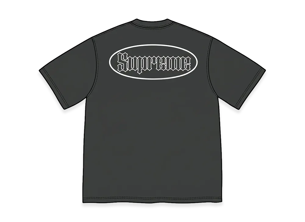 Supreme Cracked Pocket S/S Top "Black"