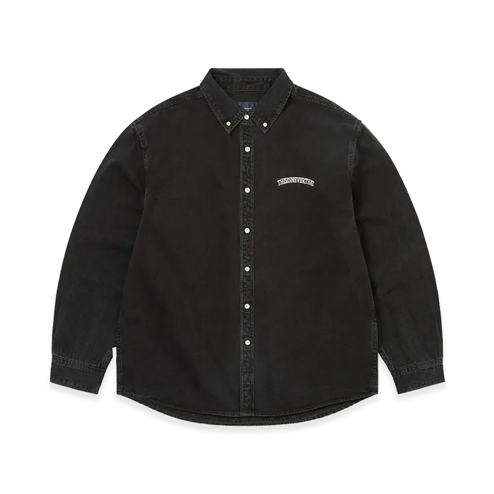 thisisneverthat Washed Denim Shirt "Black"