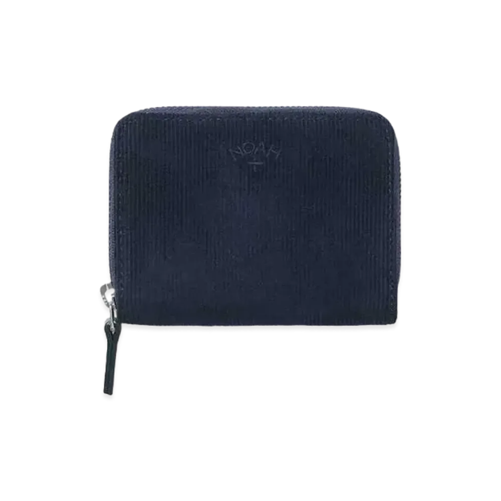 Noah Corduroy Zip Wallet "Navy"