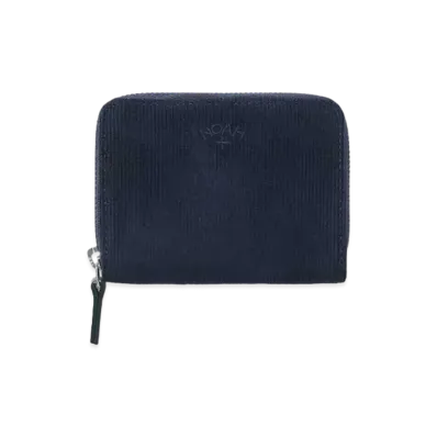Noah Corduroy Zip Wallet "Navy"