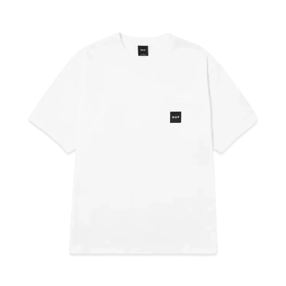 HUF Box Logo Pocket Tee "White"