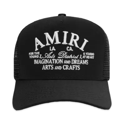 AMIRI Arts District Trucker Hat "Black"