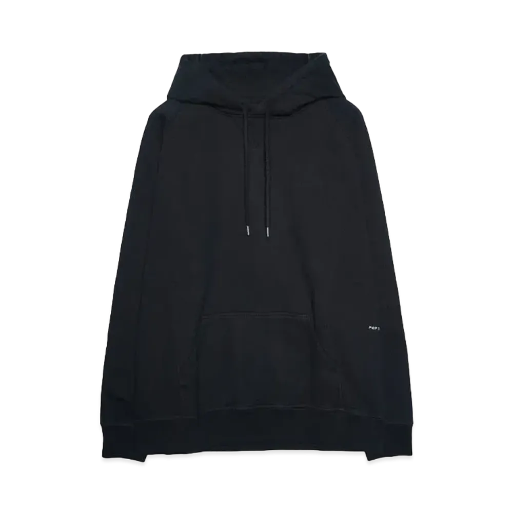 POP TRADING COMPANY logo hooded sweat "BLACK/WHITE"