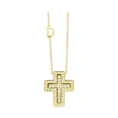 DAMIANI Women's Necklace Belle Epoque 0.38ct "Yellow Gold"