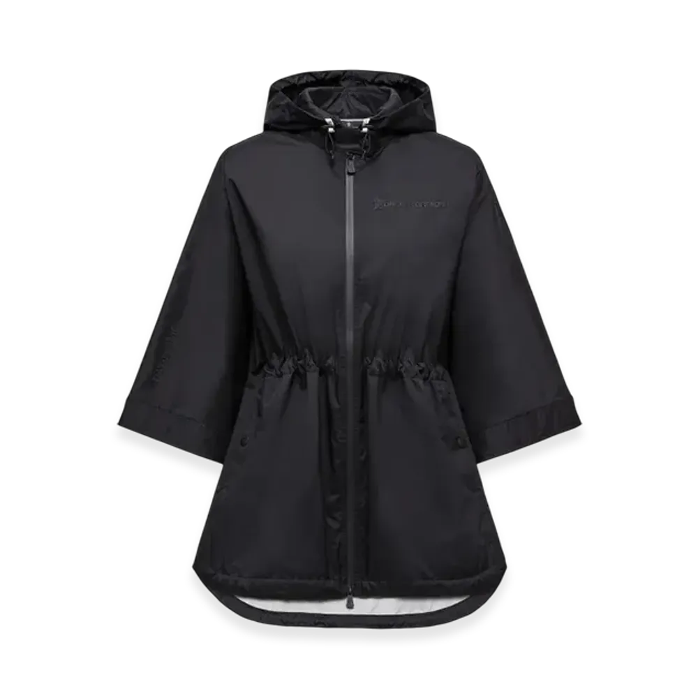 MONCLER Vorassy Packable Hooded Cape "Black"