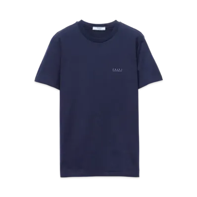 PRADA Women's Cotton Jersey T-Shirt "Navy"