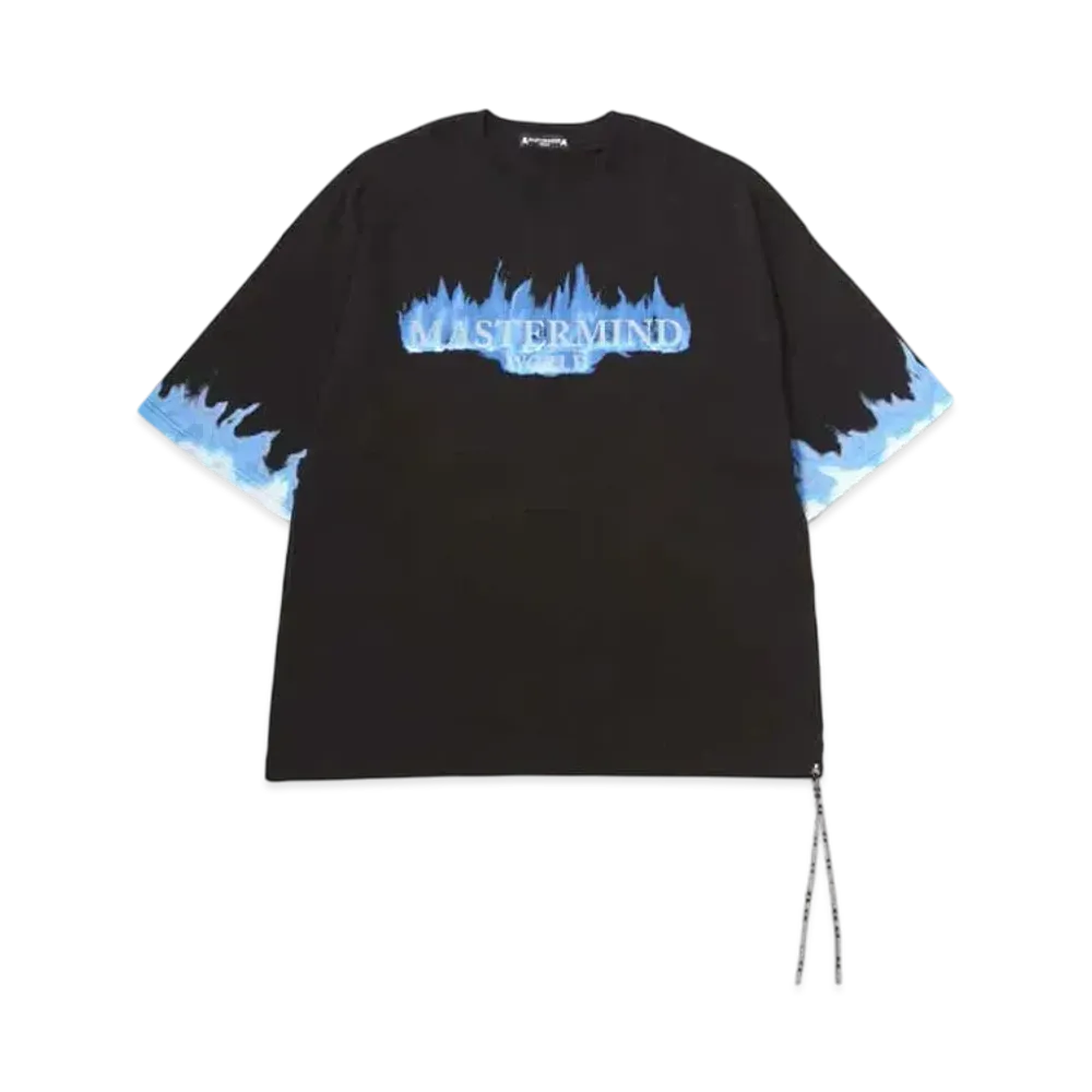 mastermind WORLD Boxy Frame Tee "Black (Blue)"