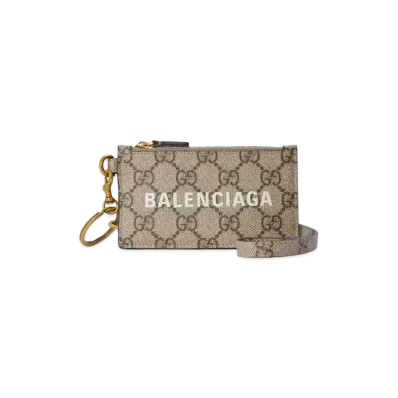 GUCCI x BALENCIAGA The Hacker Strap With Card Case "Beige/Ebony"