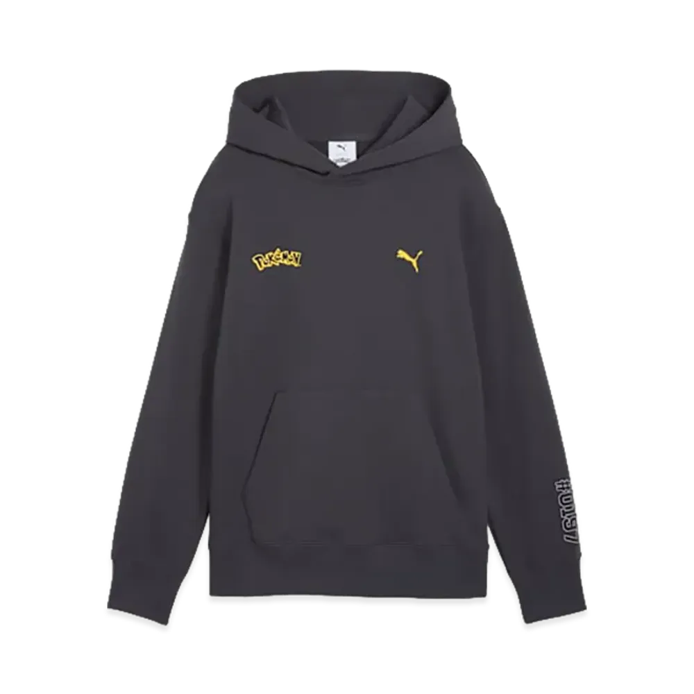 PUMA x Pokemon Kids Relaxed Graphic Hoodie TR "Strong Gray"