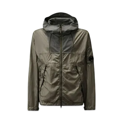 C.P. Company CS II Mixed Hooded Lens Jacket "Smoked Pearl Grey"