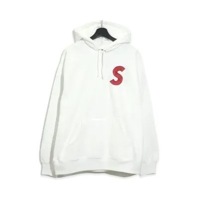 Supreme S Logo Hooded Sweatshirt "White" (20FW)