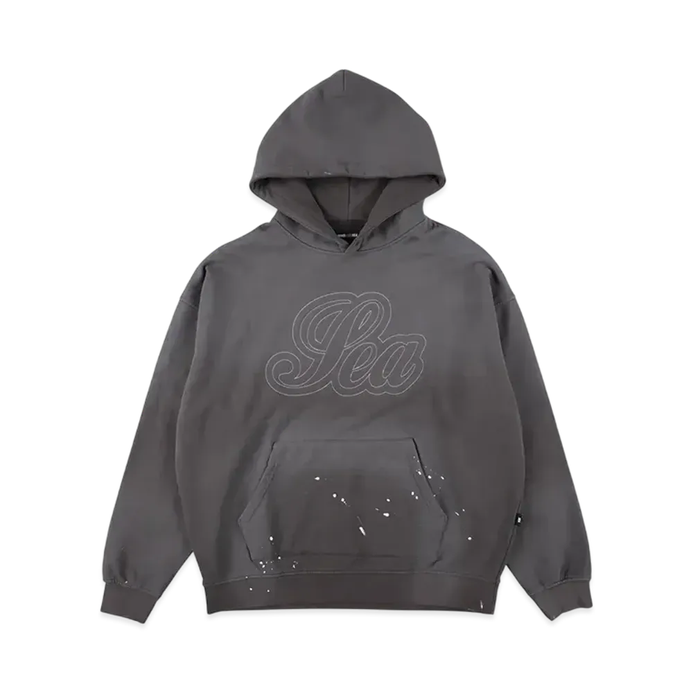 WIND AND SEA Fade Paint Hooded Sweatshirt "Gray"