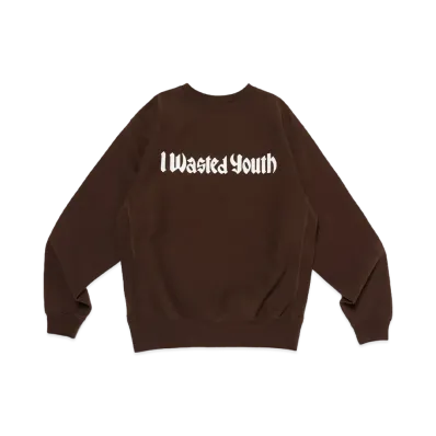Wasted Youth Heavy Weight Sweatshirt #2 "Brown"