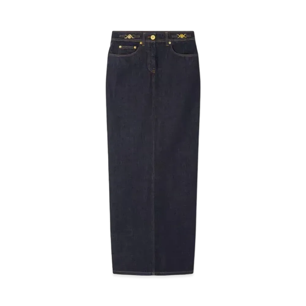 Versace Medusa '95 Denim Tube Skirt "Blue"
