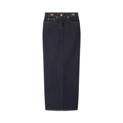 Versace Medusa '95 Denim Tube Skirt "Blue"