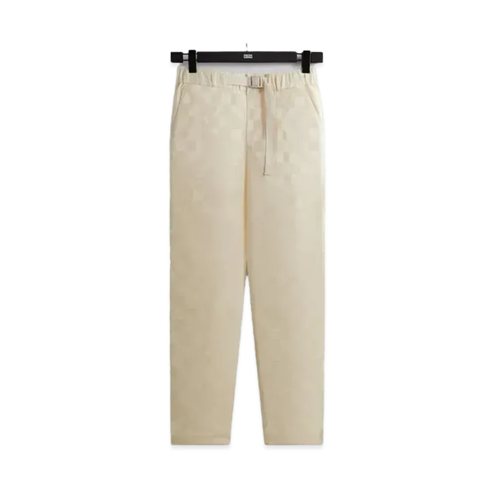 Kith Checkered Satin Davon Pant "Sandrift"