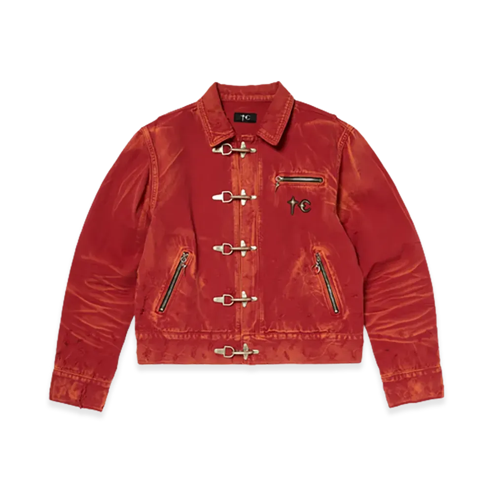 THUG CLUB TC Two Tone Washed Jacket "Red"