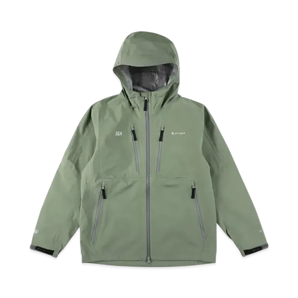 WIND AND SEA x Snow Peak Gore-Tex Rain Jacket "Foliage"