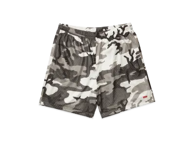 Supreme Small Box Baggy Mesh Short "Snow Camo"