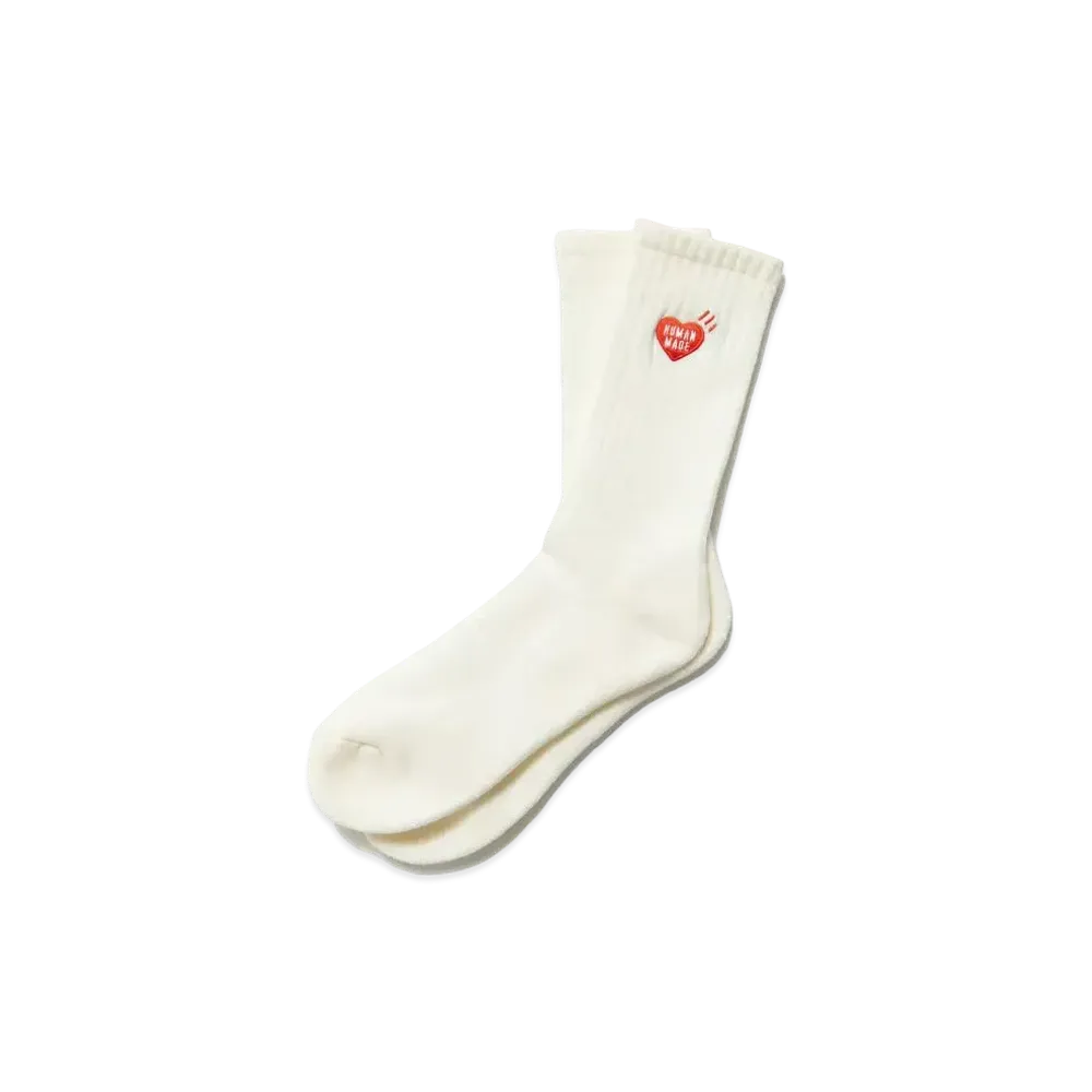 HUMAN MADE PILE SOCKS "White"