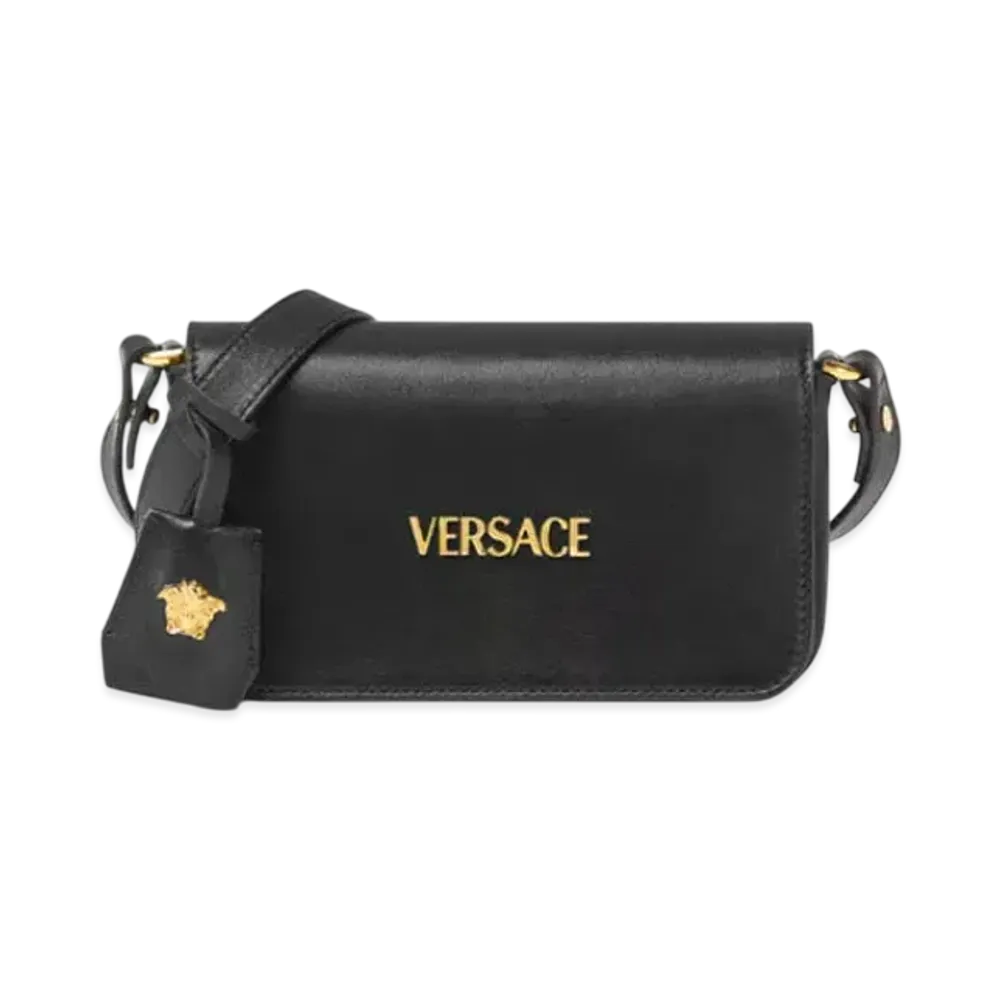 Versace Tag Mini Bag "Black/Gold"
