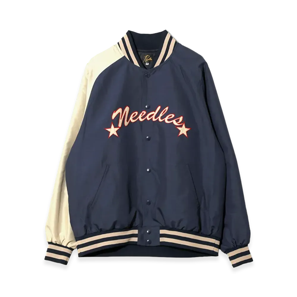 NEEDLES Stadium Jacket - Poly Shantung "Navy"