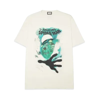 KITH x MARVEL Mysterio Spiderman Vintage Tee "Sandrift"