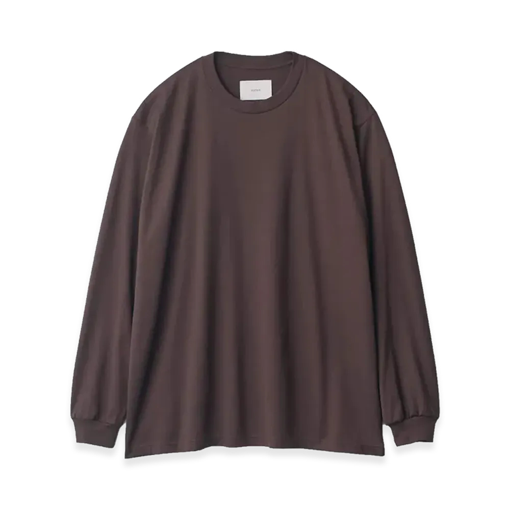 ssstein Suvin Cotton Basic LS Tee "Brown"