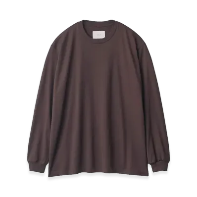 ssstein Suvin Cotton Basic LS Tee "Brown"