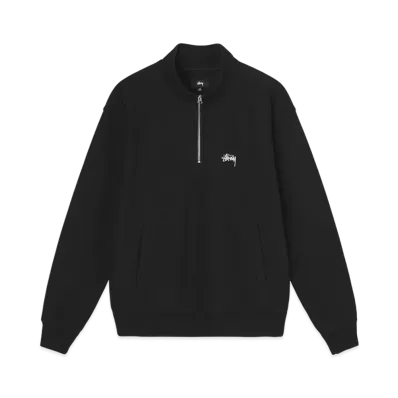 Stussy Overdyed Stock Logo Mock "Black"