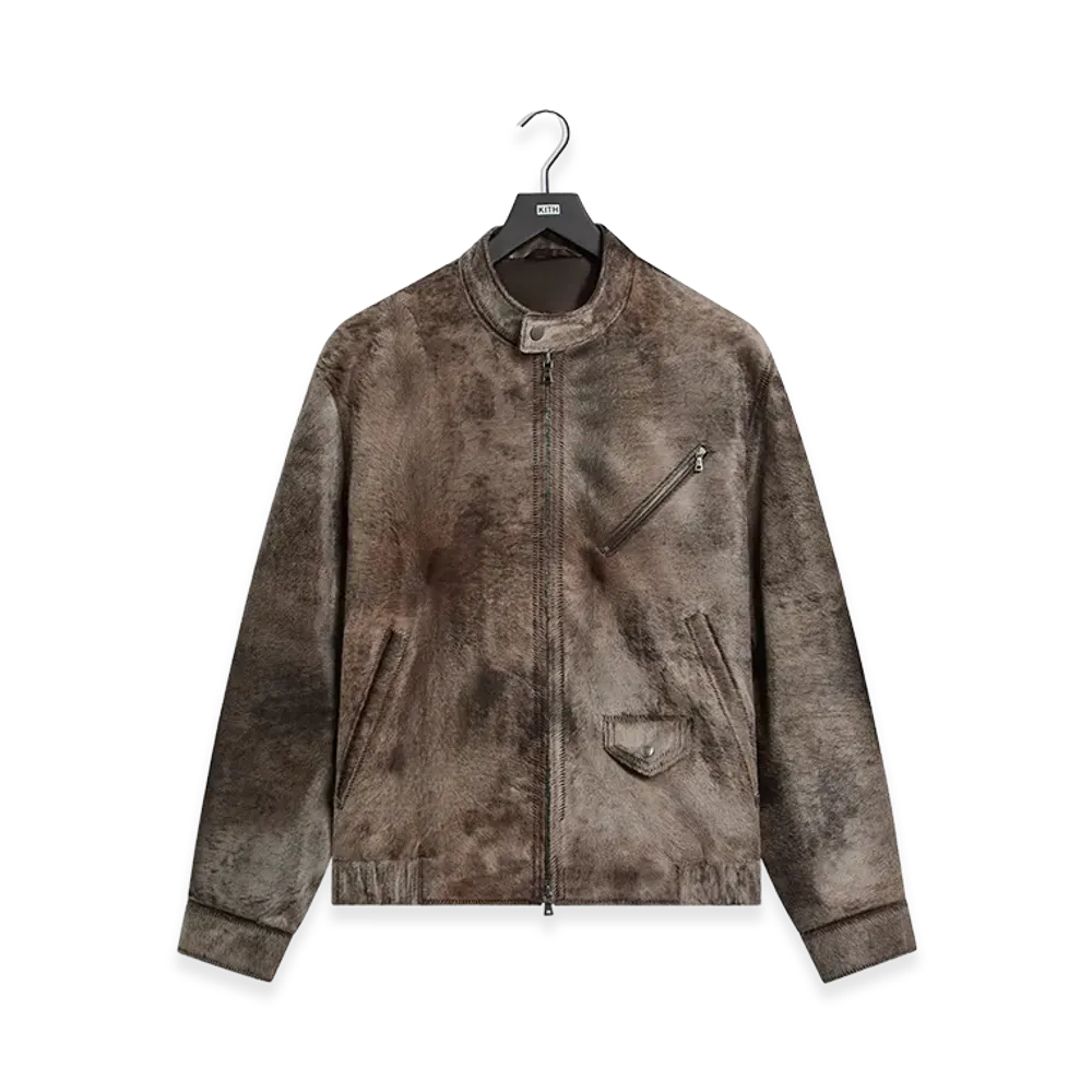 Kith &Kin Pony Hair Cassius Moto Jacket "Underground"
