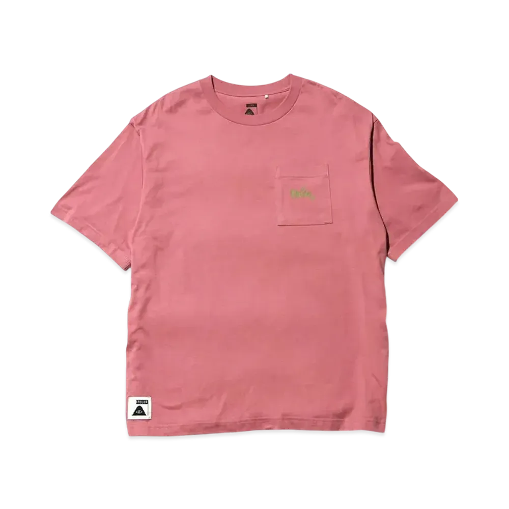 POLeR Script Relaxed Fit Oversized SS Tee "Rose"