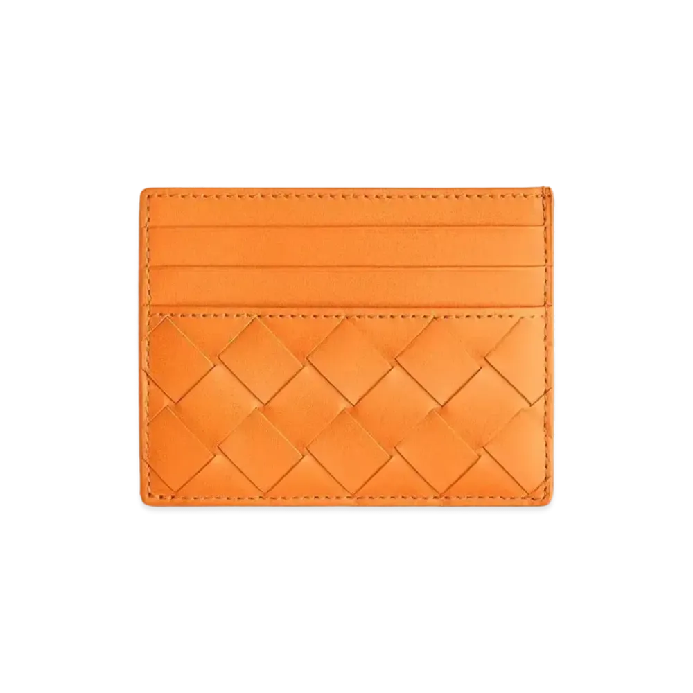 Bottega Veneta Credit Card Case "Papaya"