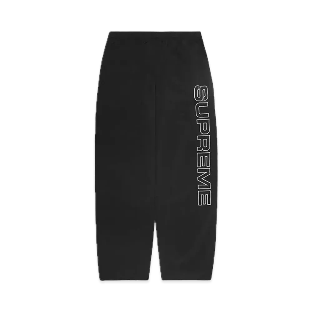 Supreme Spellout Embroidered Track Pant "Black"