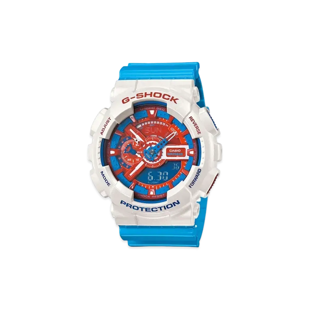 Casio G-Shock Limited Edition Red and Blue Series GA-110AC-7ADR - 55mm in Resin