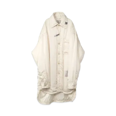 Maison MIHARA YASUHIRO Puffer Huge Shirt "Ivory"
