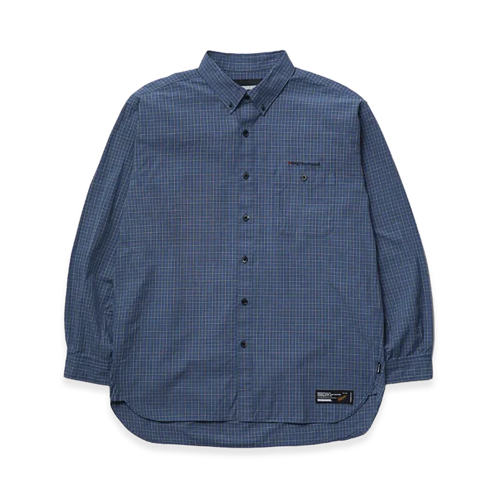 NEIGHBORHOOD Plaid Pattern BD Shirt LS "Blue"