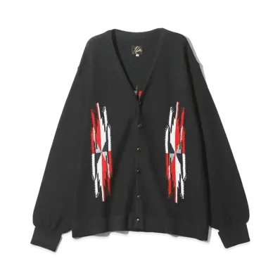 Needles V Neck Cardigan - Chimayo "Black"