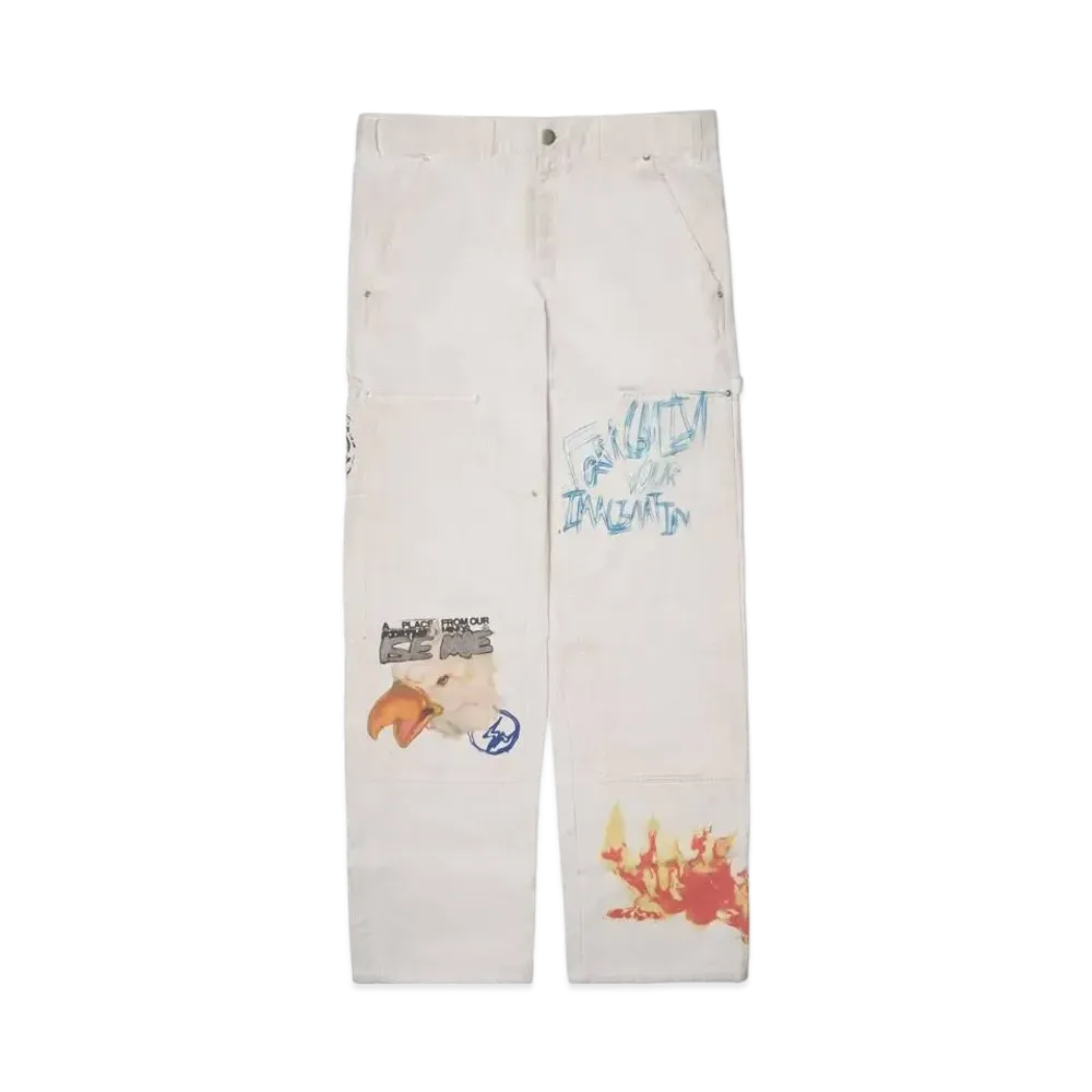 Travis Scott Cactus Jack For Fragment Painters Imagination Pant "White"