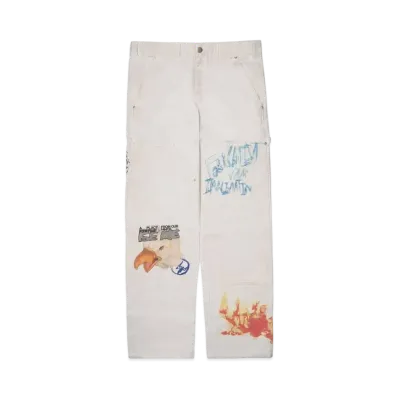 Travis Scott Cactus Jack For Fragment Painters Imagination Pant "White"