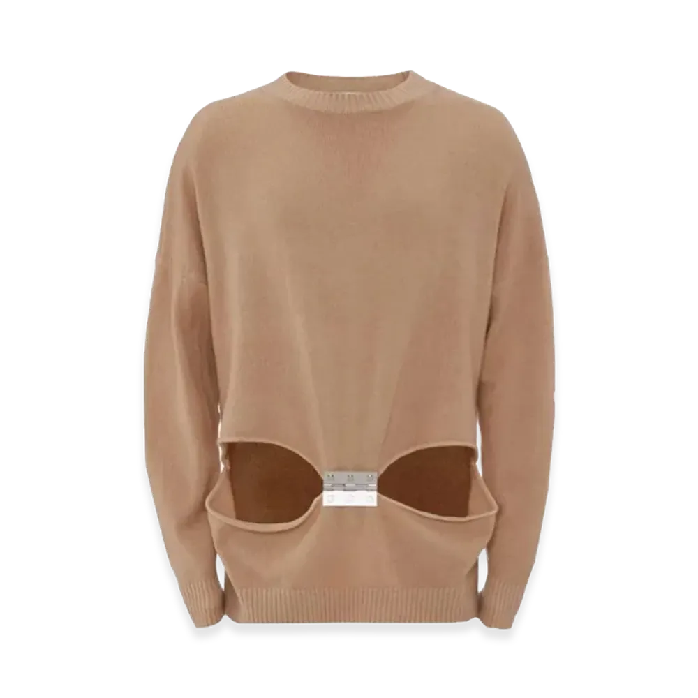 JW ANDERSON Hinge Crewneck Knit "Beige"