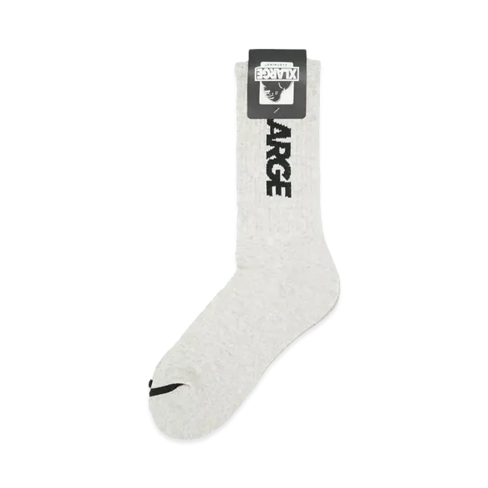 XLARGE STANDARD LOGO SOCKS "ASH"